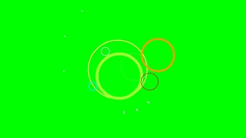Green screen | croma key animation kandinsky spots Stock Footage 198114833