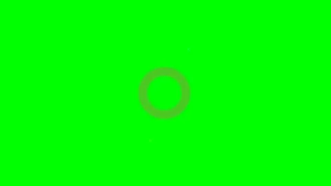 Green screen | croma key animation fraction of a circle Stock Footage 198164439