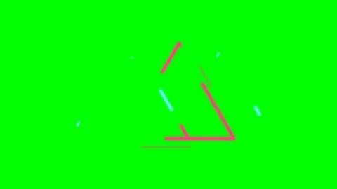 Green screen | croma key animation fraction of a circle Stock Footage 198164478