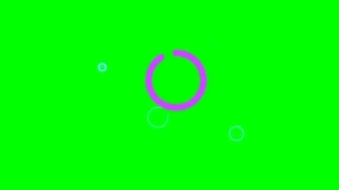 Green screen | croma key animation fraction of a circle Stock Footage 198164491