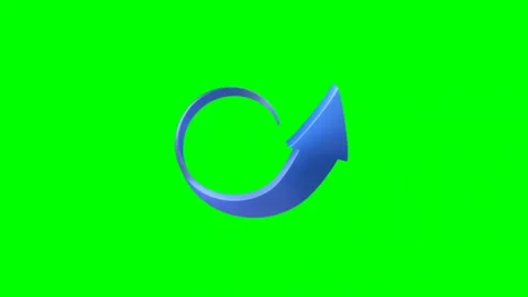 Green screen | Croma key Best 3D arrow Stock Footage 197277255