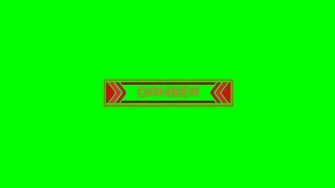 Green screen | croma key danger Stock Footage 197929979