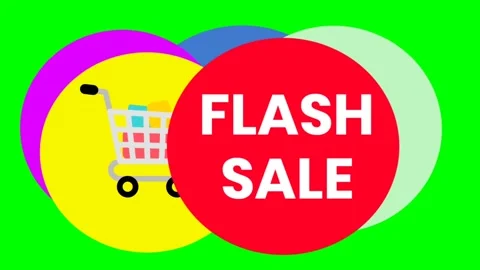 Green screen | croma key FLASH SALE With floating background Stock Footage 198718224