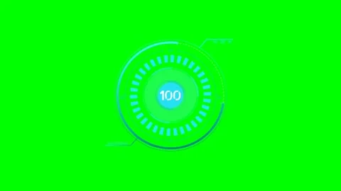 Green screen | croma key frame timer Stock Footage 197929973