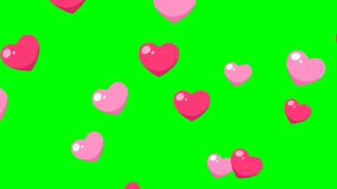 Green screen | Croma key The heart is trembling Stock Footage 197366502