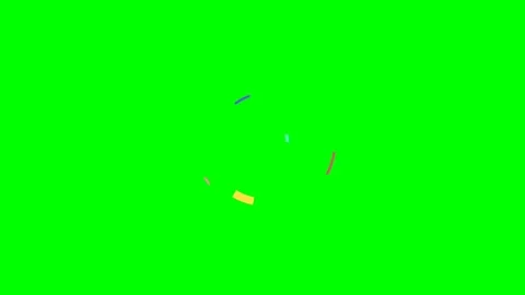 Green screen | croma key moving animation Stock Footage 198111160