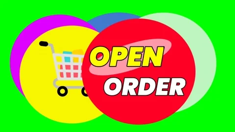 Green screen | croma key OPEN ORDER With floating background Stock Footage 198718222