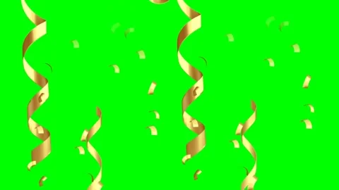 Green screen | croma key star  3D gold Stock Footage 197640604