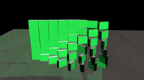 Green Screen Crumble Transition Video stock 33748313