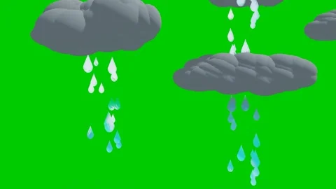 The green screen of dark clouds with 4K resolution. Stock Footage 260773735