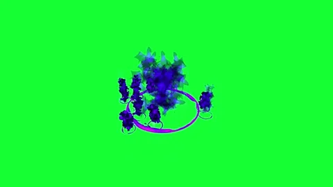 Green Screen Dark Matter Eruption Effect Stock Footage 264633533