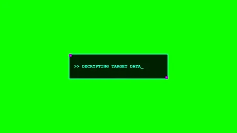 Green screen decrypting text animation Stock Footage 347038388