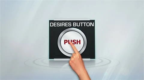 Green screen desires button 1 Stock Footage