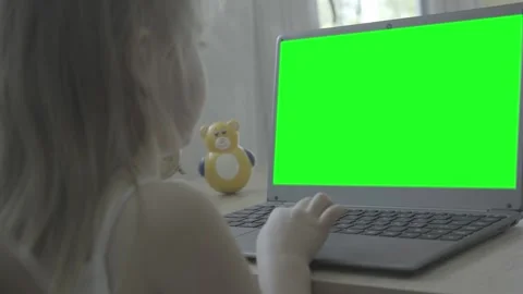 Child Green Green Screen Child Green Green Screen Stock Footage ...