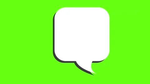 Green Screen Doodle Speech Bubbles Animated Stock-Footage 303449857