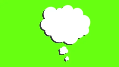 Green Screen Doodle Speech Bubbles Animated Stock Footage 303449870