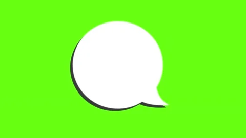 Green Screen Doodle Speech Bubbles Animated 스톡 동영상 303449873