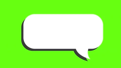 Green Screen Doodle Speech Bubbles Animated Stock-Footage 303449876