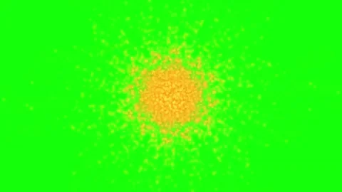 Green Screen Dot on Green Screen - Orange Dots 스톡 동영상 343928678