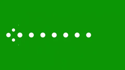 Green screen dots circles animated chromakey composition scene movement Stock Footage 314068206