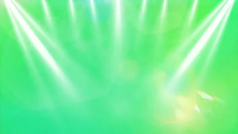 Green screen with dynamic white spotlight beams Stock Footage 338246180