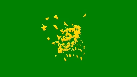 Green screen effect with bright particles and swirling motion Great Video stock 301387686