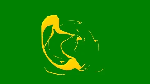 Green screen effect with swirling particles and fluid motion Ideal Stock Footage 301387853