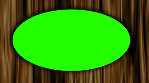 Green screen ellipse on golden curtain b... | Stock Video | Pond5