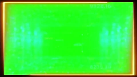 Green Screen Energy Frame with Glowing Gold Border and Light Leaks 스톡 동영상 334046453