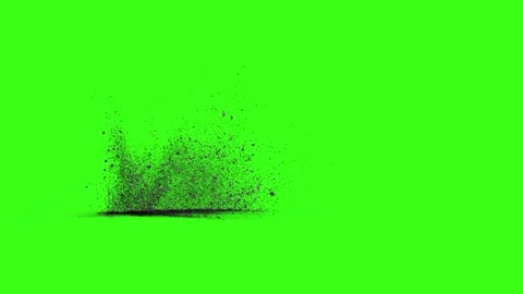 Green screen falling debris falling explosion falling green screen stone debris Stock-Footage 301905854