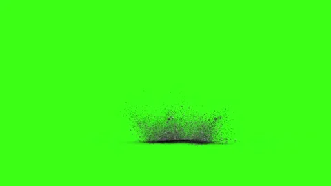 Green screen falling debris falling explosion falling green screen stone debris Video stock 301907901