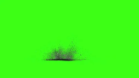 Green screen falling debris falling explosion falling green screen stone debris Stock-Footage 301907912