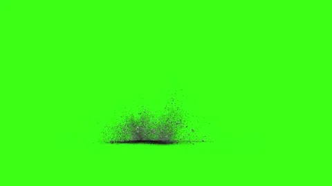 Green screen falling debris falling explosion falling green screen stone debris Stock-Footage 301907960