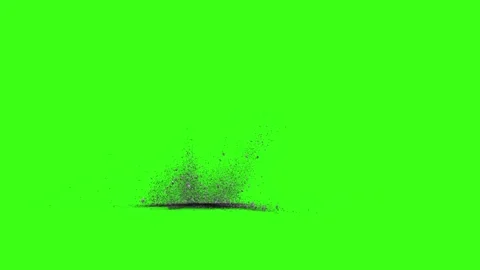 Green screen falling debris falling explosion falling green screen stone debris Vidéo 301907967