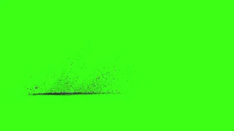 Green screen falling debris falling explosion falling green screen stone debris Stock-Footage 301907989