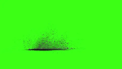 Green screen falling debris falling explosion falling green screen stone debris Stock-Footage 301907990