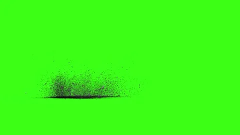 Green screen falling debris falling explosion falling green screen stone debris 스톡 동영상 301908005