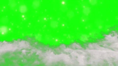 Green screen with falling snowflakes Stock Footage 337449037
