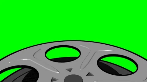 Green Screen Film Reel Looping Element Stock Footage