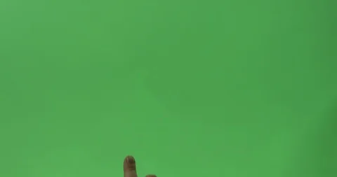 Green screen finger single click button chroma key Stock Footage 125499097