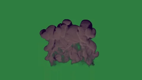Green screen fire burns on black smoke coming out of it figure style layers Video stock 336050274
