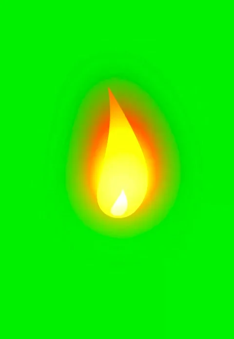 Green Screen Fire Effect Video Video stock 316474342