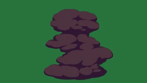 A green screen with fire on it and pile of mushrooms christmas tree background Stock-Footage 335681165