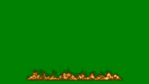 Green screen fire middle animated chromakey background gesture composition style Stock Footage 314063941