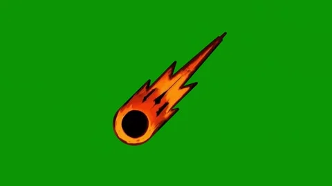 Green screen fire red flame coming out burning in middle animated chromakey Stock Footage 314067938