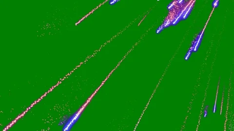 Green screen fireworks bunch some lights animated chromakey background motion Stock Footage 314064483
