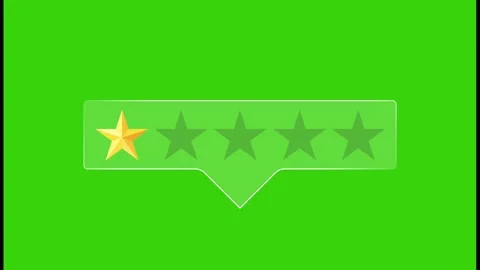 Green Screen Five Star Review Animation with Succulents, 4K Customer Feedba.. Video stock 321932811