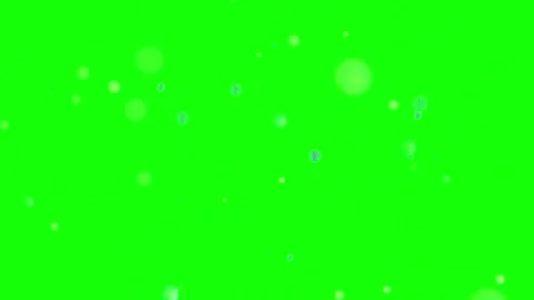 Green screen with floating colorful bubbles Stock Footage 338178292