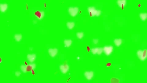 Green screen with floating red Stock-Footage 337444451