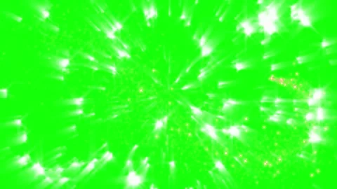 Green screen footage of sparkling light streaks with perfect adding touch magic Stock Footage 345214455